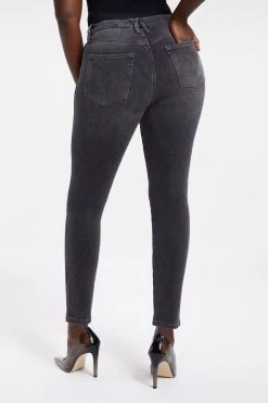 GA-SALE High Waisted GOOD CURVE SKINNY CROSSOVER | BLACK264