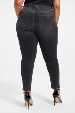 GA-SALE High Waisted GOOD CURVE SKINNY CROSSOVER | BLACK264