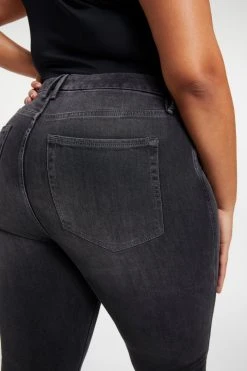 GA-SALE High Waisted GOOD CURVE SKINNY CROSSOVER | BLACK264