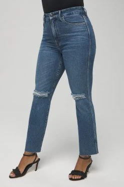 GOOD AMERICAN GOOD CURVE STRAIGHT | BLUE527 High Waisted