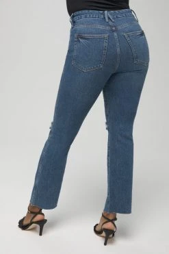 GOOD AMERICAN GOOD CURVE STRAIGHT | BLUE527 High Waisted