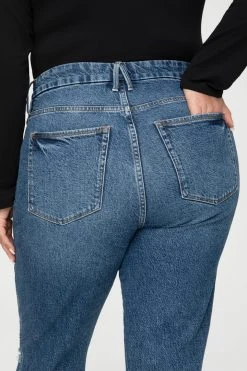 GOOD AMERICAN GOOD CURVE STRAIGHT | BLUE527 High Waisted