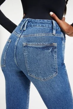 GOOD AMERICAN GOOD CURVE STRAIGHT | BLUE527 High Waisted