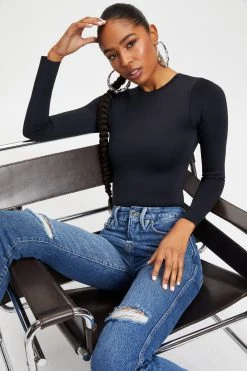 GOOD AMERICAN GOOD CURVE STRAIGHT | BLUE527 High Waisted