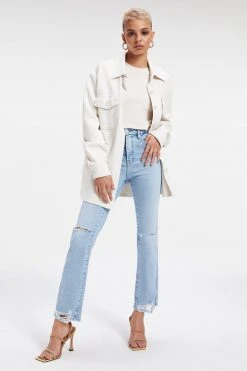 GOOD AMERICAN High Waisted GOOD CURVE STRAIGHT | INDIGO035