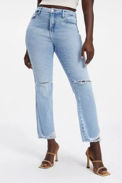GOOD AMERICAN High Waisted GOOD CURVE STRAIGHT | INDIGO035