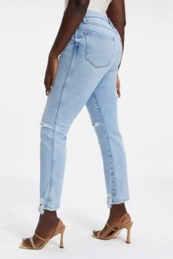 GOOD AMERICAN High Waisted GOOD CURVE STRAIGHT | INDIGO035