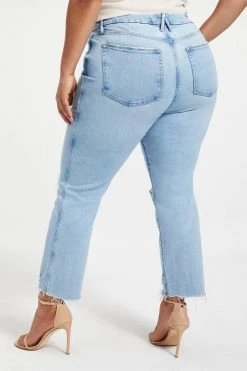 GOOD AMERICAN High Waisted GOOD CURVE STRAIGHT | INDIGO035
