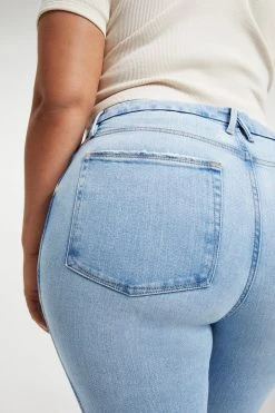 GOOD AMERICAN High Waisted GOOD CURVE STRAIGHT | INDIGO035