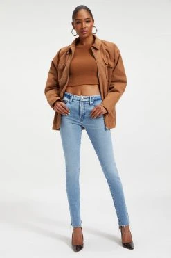 Top 10 🤩 GOOD AMERICAN GOOD CLASSIC 32" INSEAM | INDIGO037 ⌛ 15 GOOD AMERICAN GOOD CLASSIC 32