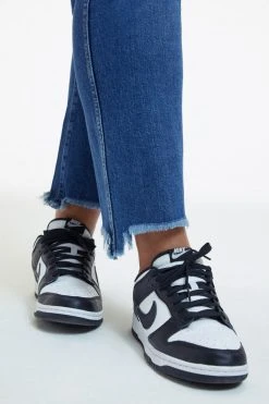 GOOD AMERICAN GOOD CURVE STRAIGHT CROSSOVER WAIST | INDIGO125