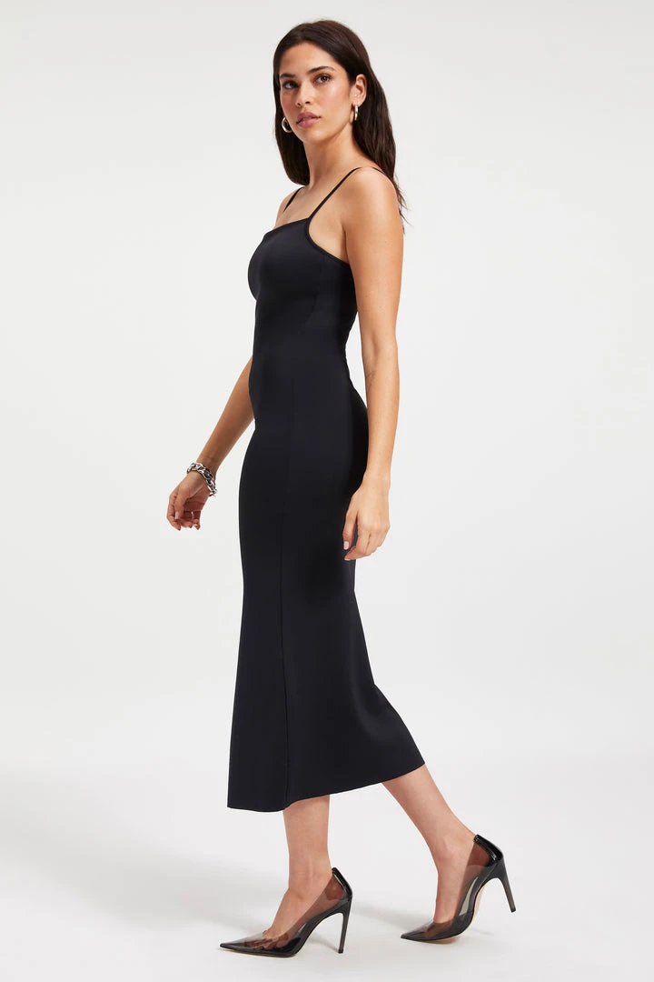 Buy ✨ GOOD AMERICAN SCUBA SPAGHETTI MIDI DRESS | BLACK001 🔥 DRESSes ✔️ 6 GOOD AMERICAN SCUBA SPAGHETTI MIDI DRESS | BLACK001 Dresses
