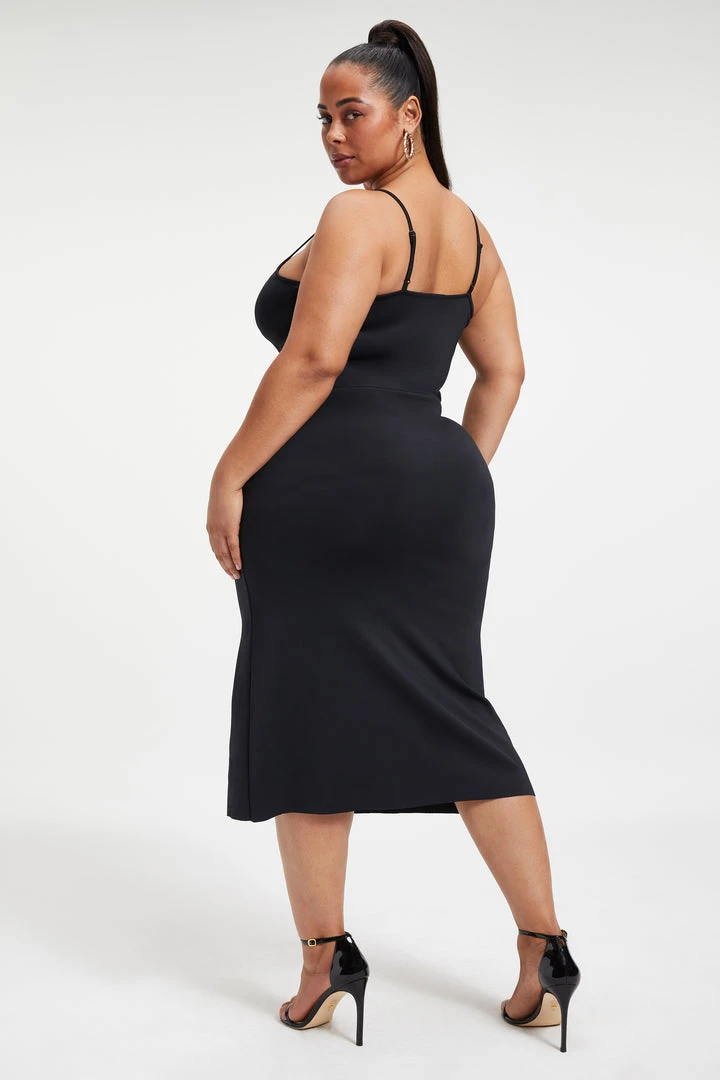Buy ✨ GOOD AMERICAN SCUBA SPAGHETTI MIDI DRESS | BLACK001 🔥 DRESSes ✔️ 7 GOOD AMERICAN SCUBA SPAGHETTI MIDI DRESS | BLACK001 Dresses