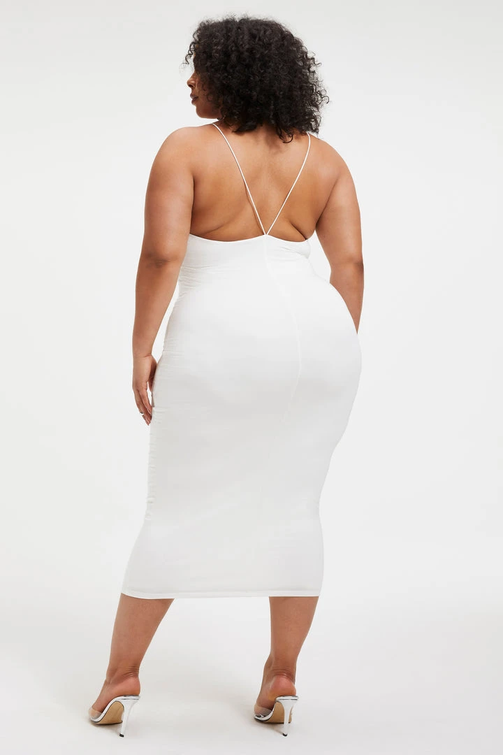 Hot Sale 💯 GOOD AMERICAN GOOD TOUCH '90S HALTER DRESS | IVORY001 Good '90s ⭐ 3 GOOD AMERICAN GOOD TOUCH '90S HALTER DRESS | IVORY001 Good '90s