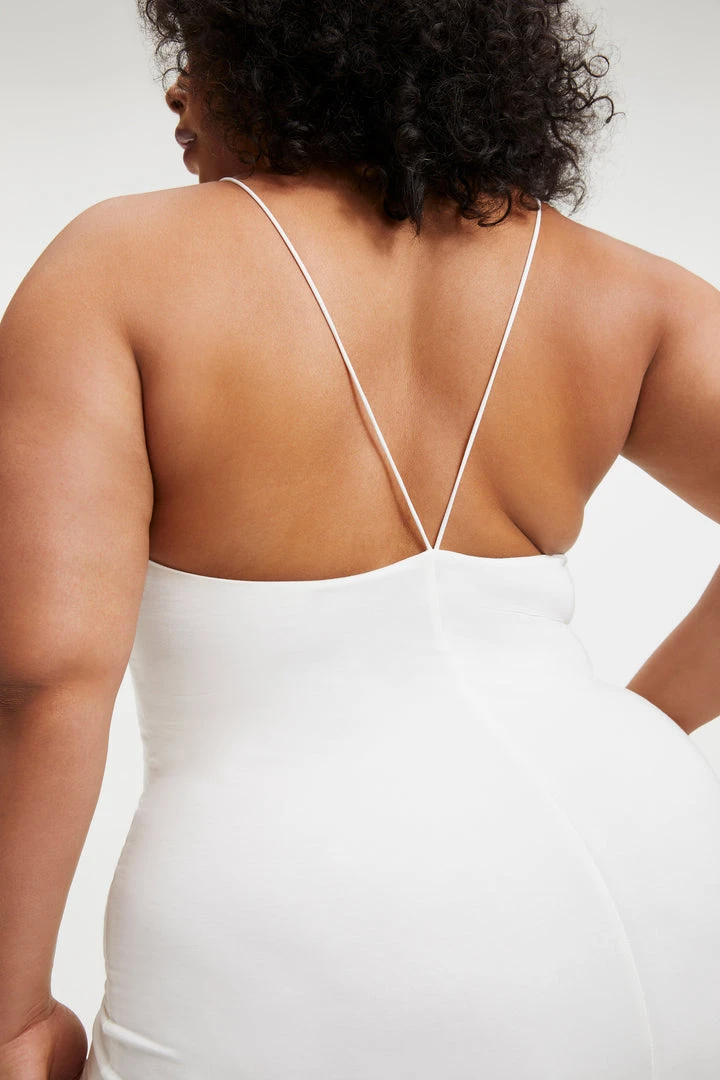 Hot Sale 💯 GOOD AMERICAN GOOD TOUCH '90S HALTER DRESS | IVORY001 Good '90s ⭐ 4 GOOD AMERICAN GOOD TOUCH '90S HALTER DRESS | IVORY001 Good '90s