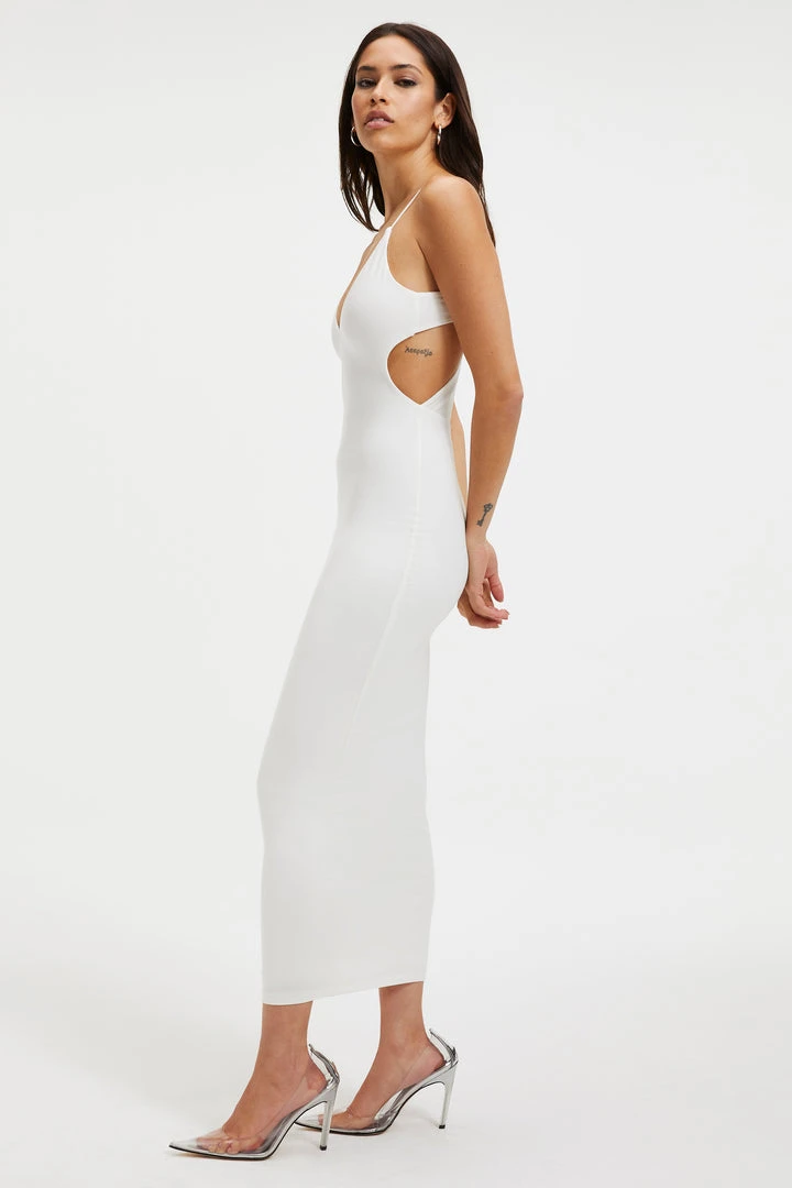Deals π― GOOD AMERICAN GOOD TOUCH '90s OPEN BACK DRESS | IVORY001 π€© 3 GOOD AMERICAN GOOD TOUCH '90s OPEN BACK DRESS | IVORY001