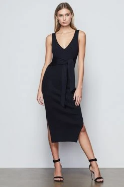 GOOD AMERICAN BELTED BODY DRESS | BLACK001 Dresses