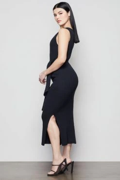 GOOD AMERICAN BELTED BODY DRESS | BLACK001 Dresses