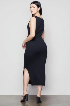 GOOD AMERICAN BELTED BODY DRESS | BLACK001 Dresses