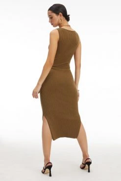 GOOD AMERICAN BELTED BODY DRESS | DIRTY OLIVE001 Dresses