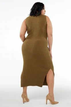 GOOD AMERICAN BELTED BODY DRESS | DIRTY OLIVE001 Dresses
