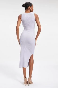 GA-SALE BELTED BODY DRESS | LILAC MIST001 Dresses