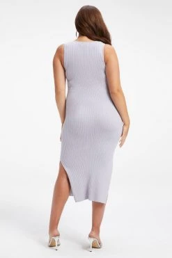 GOOD AMERICAN MATERNITY BELTED BODY DRESS | LILAC MIST001 Dresses