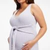 GOOD AMERICAN MATERNITY BELTED BODY DRESS | LILAC MIST001 Dresses
