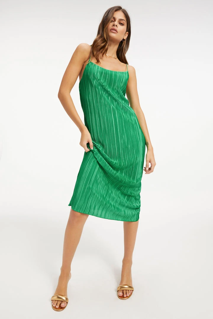 Cheap ✨ GOOD AMERICAN ALWAYS FITS PLISSÉ SLIP DRESS | SUMMER GREEN002 DRESSes 🔥 1 GOOD AMERICAN ALWAYS FITS PLISSÉ SLIP DRESS | SUMMER GREEN002 Dresses