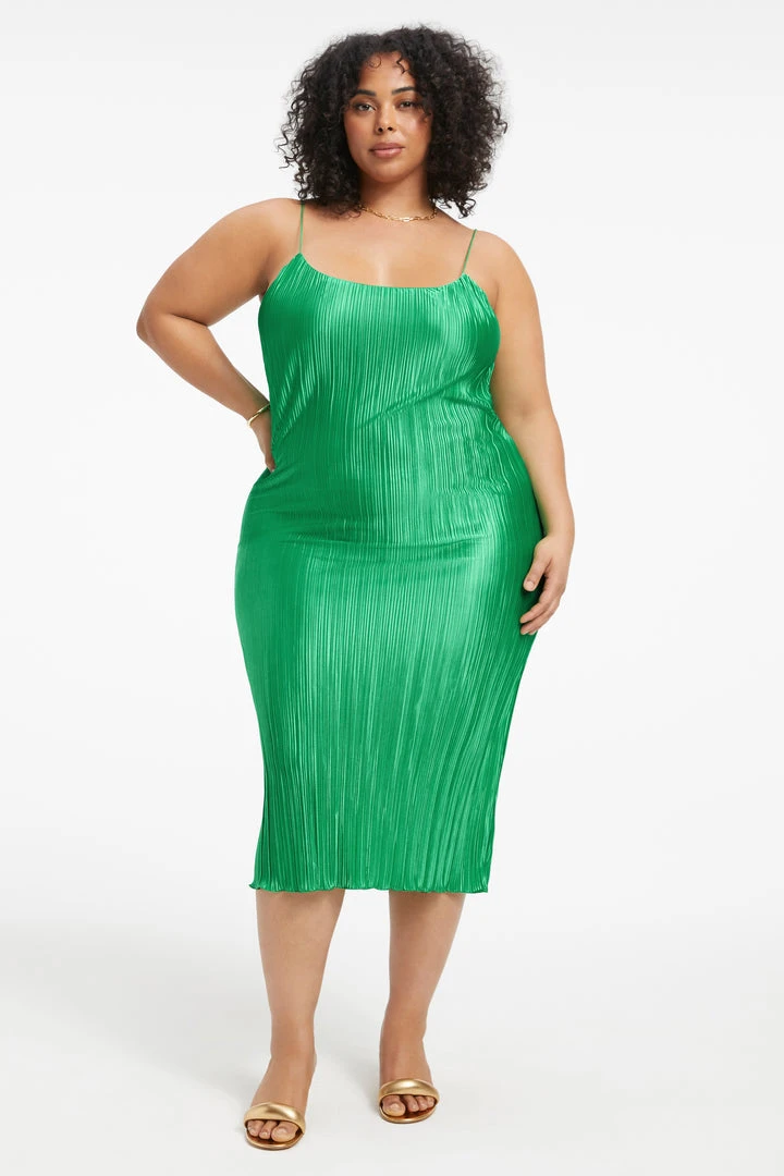 Cheap ✨ GOOD AMERICAN ALWAYS FITS PLISSÉ SLIP DRESS | SUMMER GREEN002 DRESSes 🔥 7 GOOD AMERICAN ALWAYS FITS PLISSÉ SLIP DRESS | SUMMER GREEN002 Dresses
