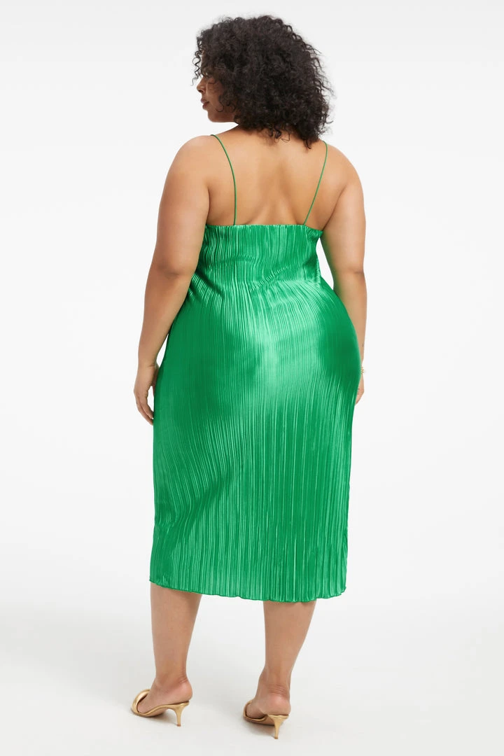 Cheap ✨ GOOD AMERICAN ALWAYS FITS PLISSÉ SLIP DRESS | SUMMER GREEN002 DRESSes 🔥 9 GOOD AMERICAN ALWAYS FITS PLISSÉ SLIP DRESS | SUMMER GREEN002 Dresses