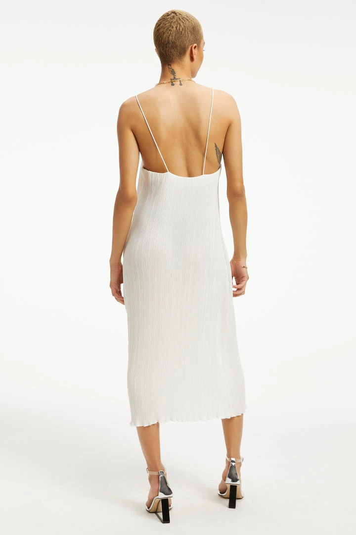 New 🔥 GOOD AMERICAN ALWAYS FITS PLISSÉ SLIP DRESS | IVORY001 DRESSes 🎉 4 GOOD AMERICAN ALWAYS FITS PLISSÉ SLIP DRESS | IVORY001 Dresses