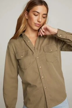 GA-FINAL GOOD EASY SHIRT | KHAKI01 Tops