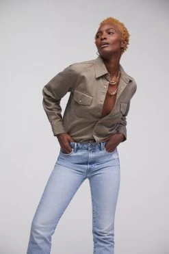 GA-FINAL GOOD EASY SHIRT | KHAKI01 Tops