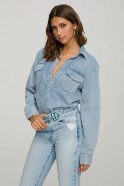 GOOD AMERICAN EASY SHIRT | BLUE549