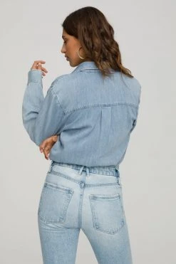 GOOD AMERICAN EASY SHIRT | BLUE549