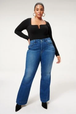 GA-SALE GOOD FLARE TROUSER HEM | BLUE363