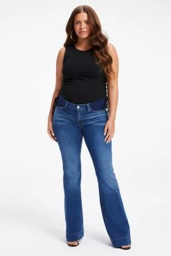 GOOD AMERICAN MATERNITY GOOD FLARE | BLUE363 Brand New Denim