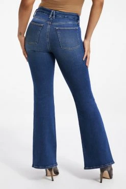 GOOD AMERICAN Brand New Denim GOOD LEGS FLARE | INDIGO256