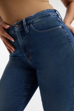 GOOD AMERICAN Brand New Denim GOOD LEGS FLARE | INDIGO256