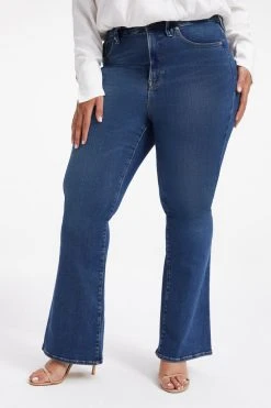 GOOD AMERICAN Brand New Denim GOOD LEGS FLARE | INDIGO256
