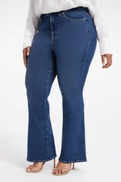 GOOD AMERICAN Brand New Denim GOOD LEGS FLARE | INDIGO256