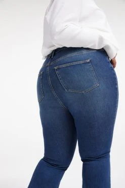 GOOD AMERICAN Brand New Denim GOOD LEGS FLARE | INDIGO256
