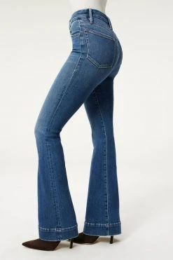 Hot Sale 😀 GOOD AMERICAN GOOD LEGS FLARE DEEP V BACK | BLUE843 😀 20 GOOD AMERICAN GOOD LEGS FLARE DEEP V BACK | BLUE843