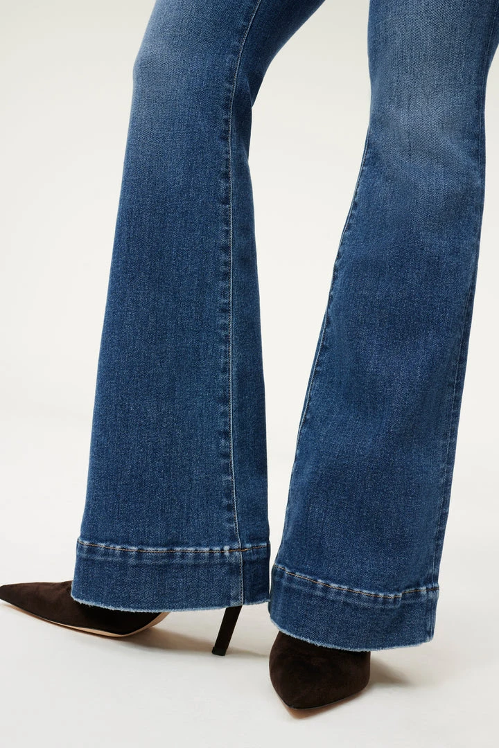 Hot Sale 😀 GOOD AMERICAN GOOD LEGS FLARE DEEP V BACK | BLUE843 😀 2 GOOD AMERICAN GOOD LEGS FLARE DEEP V BACK | BLUE843