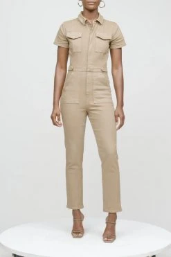 GA-SALE Jumpsuits FIT FOR SUCCESS JUMPSUIT | KHAKI005