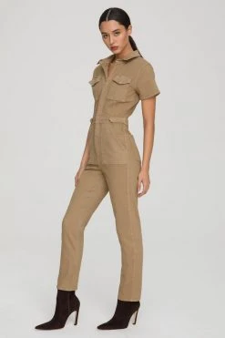 GA-SALE Jumpsuits FIT FOR SUCCESS JUMPSUIT | KHAKI005
