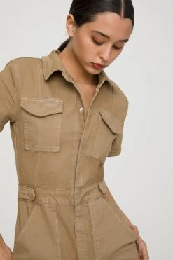GA-SALE Jumpsuits FIT FOR SUCCESS JUMPSUIT | KHAKI005