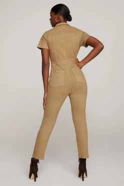 GA-SALE Jumpsuits FIT FOR SUCCESS JUMPSUIT | KHAKI005
