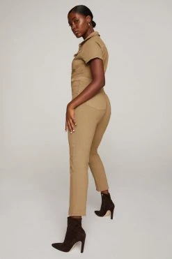 GA-SALE Jumpsuits FIT FOR SUCCESS JUMPSUIT | KHAKI005